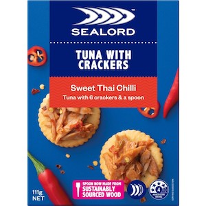 Prepared Foods: Sealord Tuna & Crackers Thai Chilli 111g