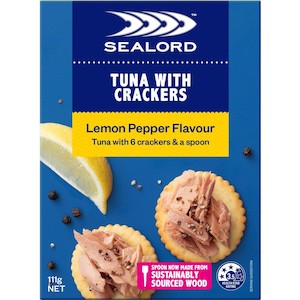 Sealord Tuna & Crackers Lemon Pepper 111g
