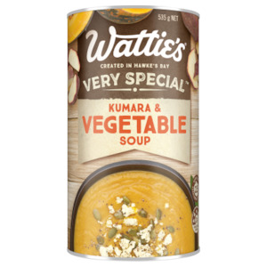 Prepared Foods: Wattie's Very Special Kumara Vegetable Soup 535g