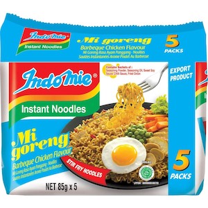 Pasta Noodles Rice: Indomie Instant Noodles BBQ Chick 425g 5pk