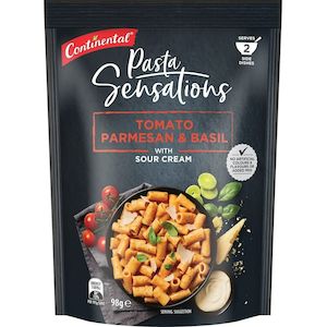 Pasta Noodles Rice: Continental Pasta & Sauce Tomato Parm & Basil 98g