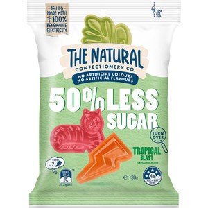 The Natural Confectionery Co. 50% Less Sugar Tropical Blast 130g