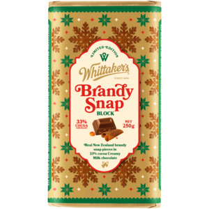 Chocolate: Whittakers Chocolate Block Brandy Snap 250g