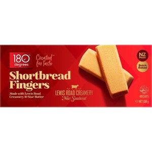 180 Degrees Shortbread Fingers 150g