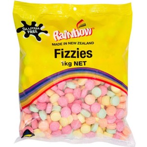 Lollies: Rainbow Fizzies 1Kg