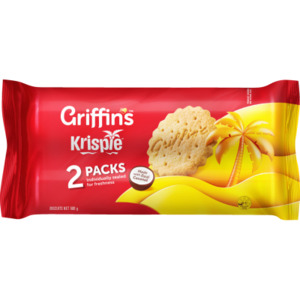 Plain Biscuits: Griffins Krispies 2 Pack 500g