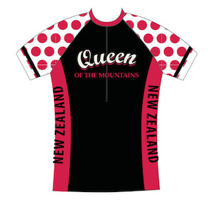 Products: NZ Cycle Jersey - Kiwi Babes Queen of the Mountains Kiwicycling