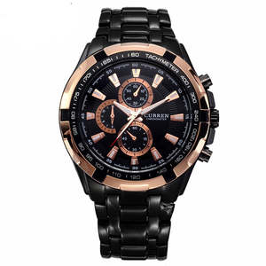 Watches: CURREN Waterproof Top Luxury Brand Military Steel Wrist Watch Men