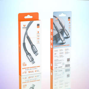 Mobile Accessories: Super Fast Charging Cable with Reinforced Long Grip (X22) - 30W Type C to Type C