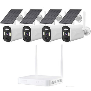 4 ch Rechargable solar camera