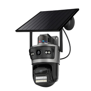 Home Security: Dual-Lens WiFi Solar PTZ Security Camera, 24×7 Recording, 10X Zoom, Night Vision