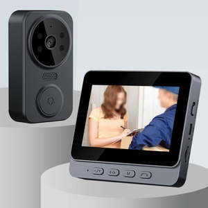 Wireless Video Doorbell  Security Camera With 4 3 Screen And HD Resolution