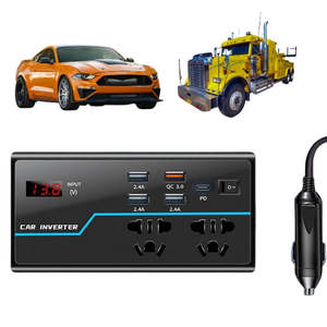 Car/Truck Power Inverter High Efficiency Car Inverter 12V/24V to 110V/220V
