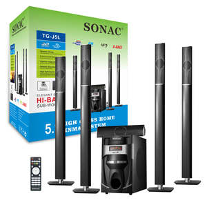 Entertainment Speakers: SONAC TG-J5L HI-BASS Sub-woofer 5.1 System Speaker