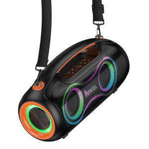 600W Bluetooth Party Speaker with 2 Wireless Microphones, RGB Light, 6000mAh Bat&hellip;