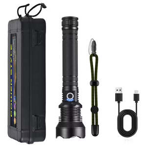 Camping: Rechargeable XHP90 Most Powerful LED Flashlight USB Zoomable Torch