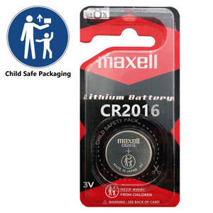 Maxell CR2016 3V Lithium Coin Button Battery