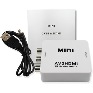 Mobile Accessories: AV to HDMI Converter 1080P RCA Composite Adapter