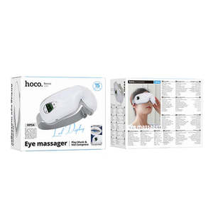 Health Fitness: Electric Portable Eye Massager with Smart LED Display, Music Player, Warm Compress (HP54)