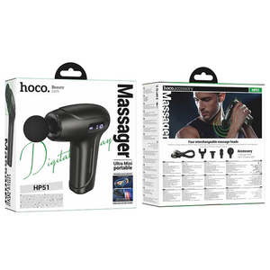 Health Fitness: Mini Portable Quiet Electric Massage Gun with Smart LED Display (HP51)