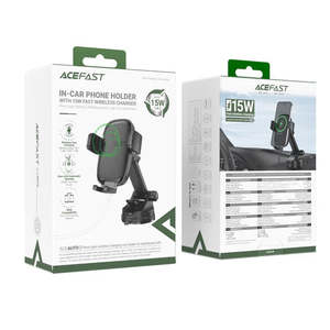 Automobile Accessories: 15W Wireless Charging Phone Holder for Windshield / Dashboard (D49)