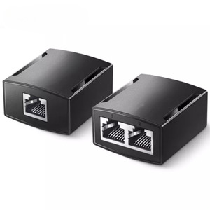 Computer Accessories: RJ45 Ethernet Splitter Adapter (1 to 2 Port) - 2 Pack