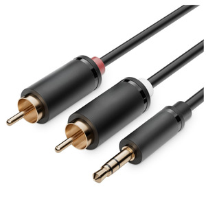 3.5mm to RCA Audio Cable 1.5M AUX Adapter for Phone & Speaker (AU006)