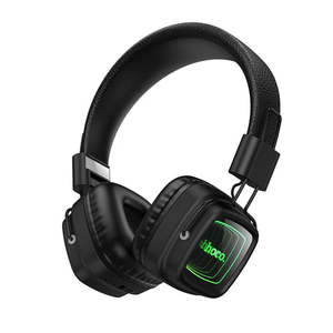 Leather Bluetooth Headset with Mirror LED Light, Gen 6.0 Bluetooth (W72)