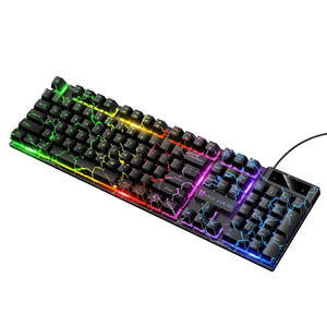 Our Best Sellers: Wired Gaming Keyboard with RGB Rainbow Light, 6-Key Anti-Ghosting (GM701)