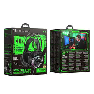 Our Best Sellers: Premium Light-Weight Wired Gaming Headset with LED Light, Omnidirectional Microphone, 40mm Drivers (W118)