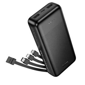 2A Power Bank with Charging Indicator, 2 Inputs, 5 Outputs, 4 Built-in Cables (2&hellip;
