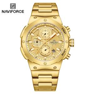 NAVIFORCE 8072 Men's Business Quartz Watch - Stainless Steel, Waterproof
