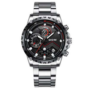 Our Best Sellers: DOM 8815 Men's Multifunction Quartz Watch - Stainless Steel, Waterproof