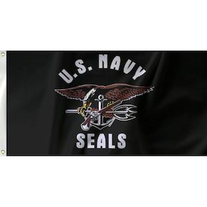 Military And Assorted Flags: US Navy Seals Flag