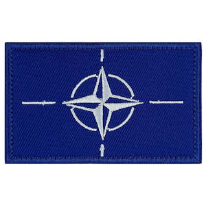Badges Patches Insignia: NATO Flag Embroidered Patch