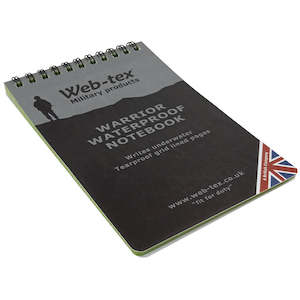 Military Books Publications: Web-Tex Waterproof Notebook