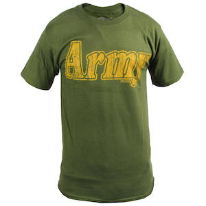 Shorts T Shirt Sale: 7.62 Design 'Army Retro Green' T-Shirt