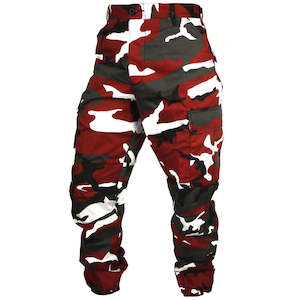 Halloween: Tactical Camo BDU Pants - Red