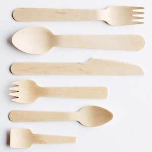 Eco Disposable Tableware: Wooden Cutlery