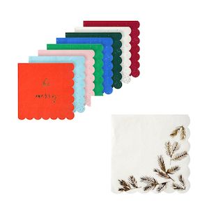 Event Party Supplies: Meri Meri Christmas Paper Napkins (2 options)