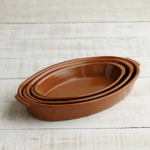 Regas Spanish Terracotta Oval Bakers (3 sizes) *** REDUCED TO CLEAR - 15% OFF! ***