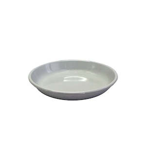 Dishy Enamel Pasta Plate - Soft Grey