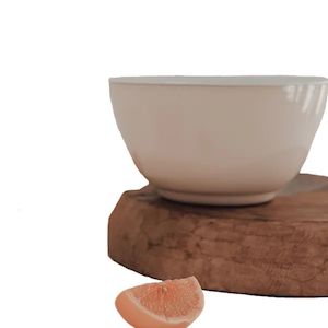 Dishy Enamel Cafe Large Bowl - Almond