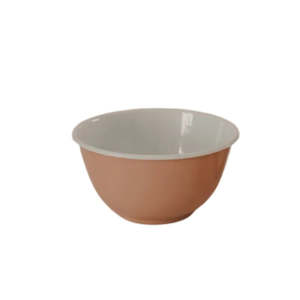 Falcon Enamelware: Dishy Enamel Cafe Large Bowl - Clay Pink