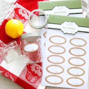 Preserving Jar Labels - Oval