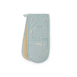 Kitchen Textiles: Sophie Allport Double Oven Glove - Watercolour Dragonfly