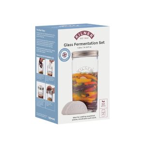 Fermented Foods: Kilner Wide Mouth Glass Fermentation Set - 1 L