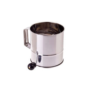 Bread Making Supplies: Appetito Stainless Steel Crank Action Flour Sifter