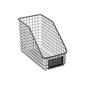 Kitchen Storage Baskets: Seymours Small Black Wire Basket