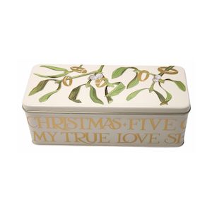 Gift Packaging Nz: Emma Bridgewater Five Gold Rings Rectangular Storage Tin